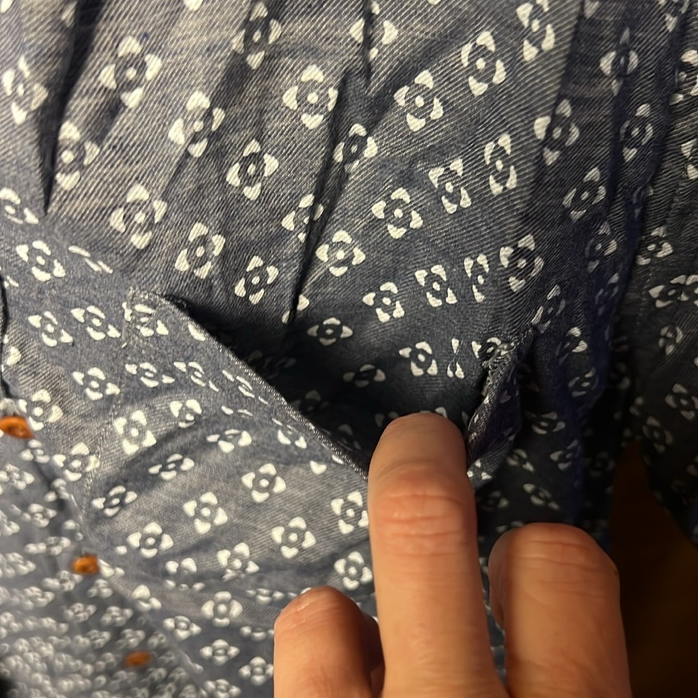 Faherty‎ Men's Gray Patterned Button up Geometric… - image 10